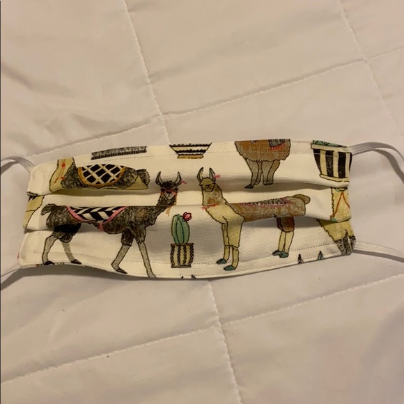 Accessories - Llama handmade fabric face mask